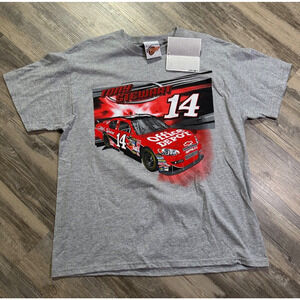 Vtg Tony Stewart Nascar Shirt Winners Circle #14 Mens Large Gray Racing NWT